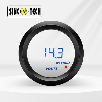 Sinco Tech 6117B เกจวัดรถยนต์ LED เกจวัดโวลต์มิเตอร์ 52 มม. Auto Mobile Meter แสดงผล Plastic
