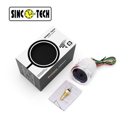 จอแสดงผล 2” มาตรวัดอุณหภูมิน้ำมัน Sinco Tech 6145T ตัวชี้ Auto Mobile หน้าจอสีดำ