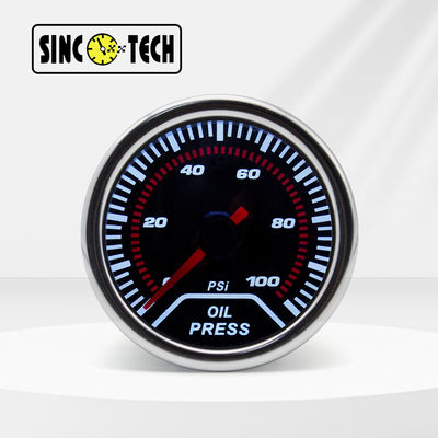 6146T Sinco Tech Oil Press Gauge Meter ตัวชี้มือถืออัตโนมัติ 52 มม. รถยนต์
